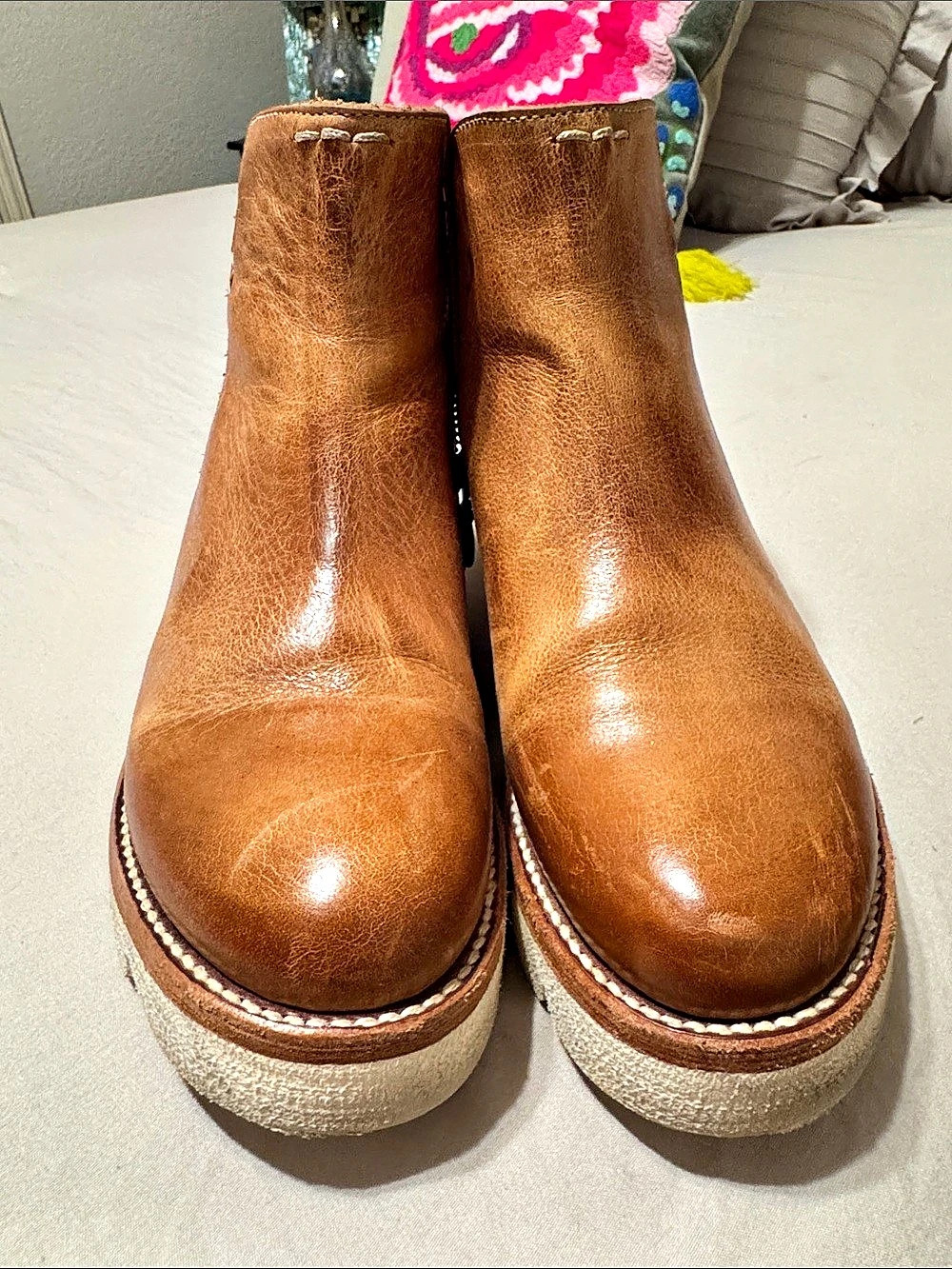 Bed Stu Marina Lydyi Ankle Boots Brown US 8.5